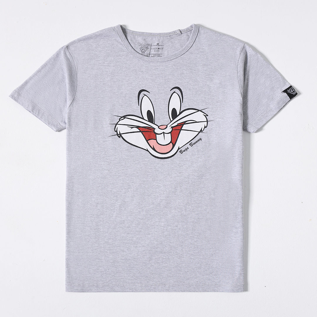 Bugsy Unisex Grey-Graphic Tee