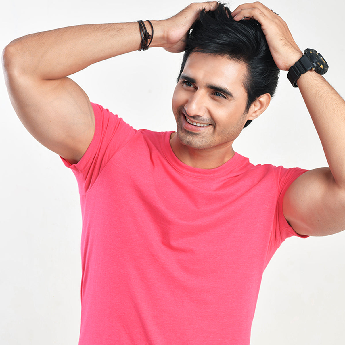 Reddish-Rose Color Plain Tee