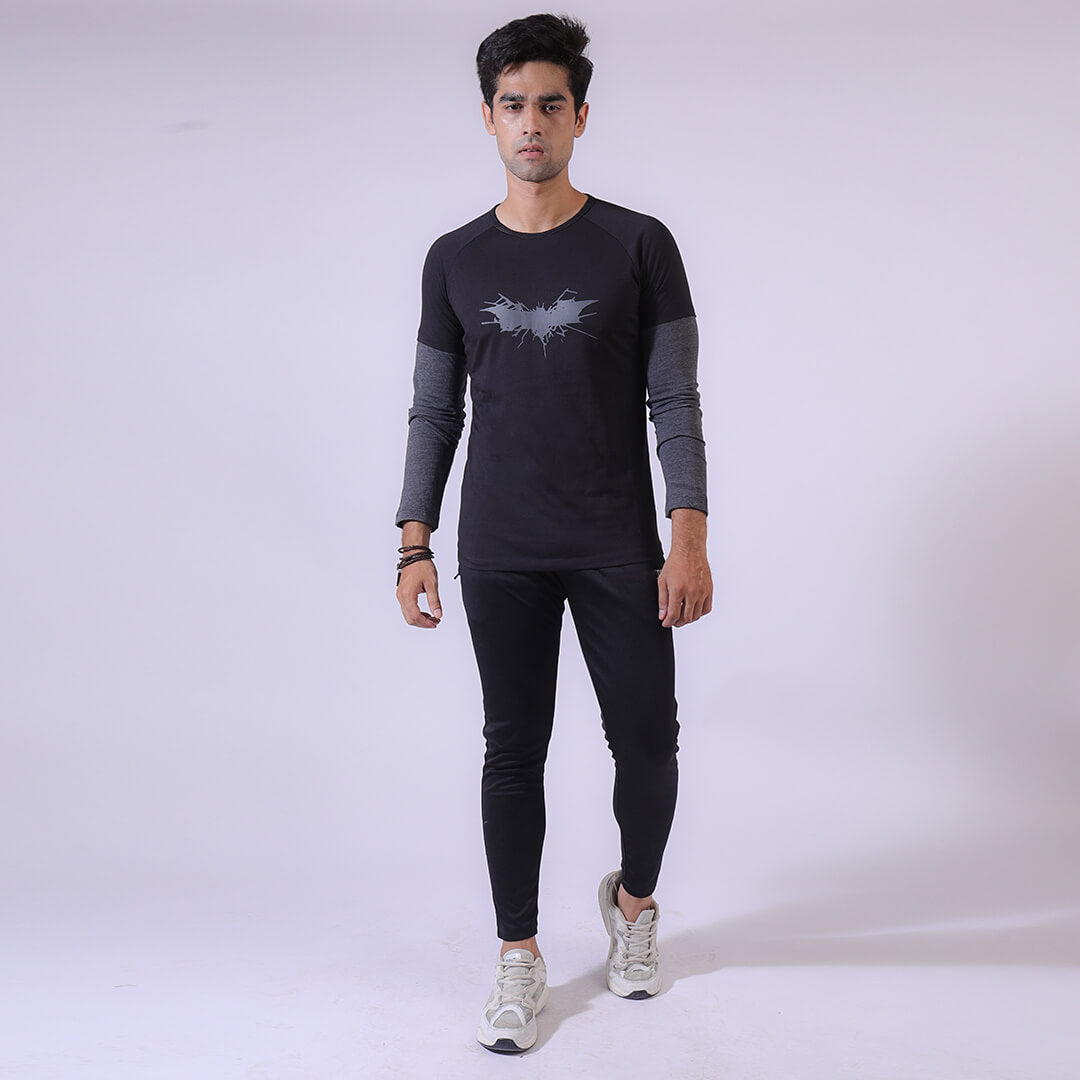 Black/Grey Hero Surtout Tee