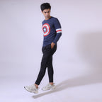 Super Hero Shield Graphic Surtout-Tee